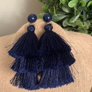 🌻Three Tier Tassel Post Earrings